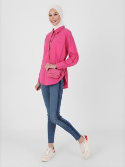 Doğal Kumaşlı Yıkama Detaylı İndigo Kot Pantolon