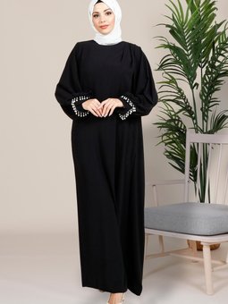 Siyah Pırlanta Şark Abiye Elbise