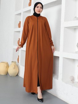 Fermuarlı Taba Ferace