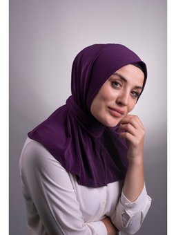 Mürdüm Pratik Hazır Geçmeli Eşarp Sandy Kumaş Arkadan Çıtçıtlı