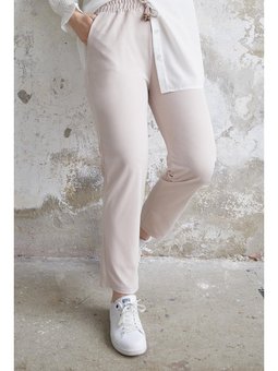Beli Lastikli Likralı Duble Kumaş Taş Pantolon