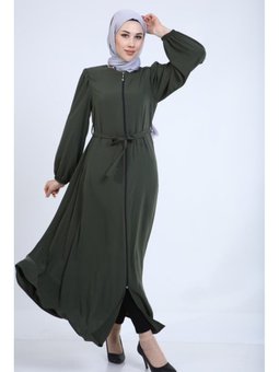 Balon Kollu Ferace Haki