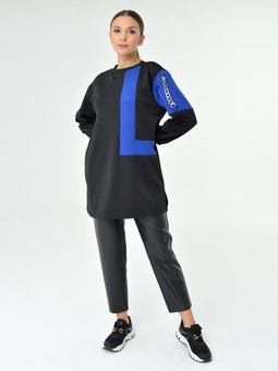 Zincir Detaylı Siyah Tunik