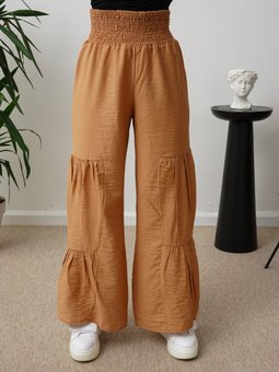 Gipe Lastikli Salaş Bisküvi Pantolon