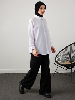 Terracoton Oversize Beyaz Gömlek