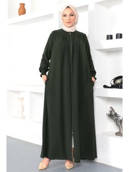 Kolu Gipe Lastikli Haki Ferace