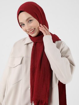 Bürümcük Bordo Şal
