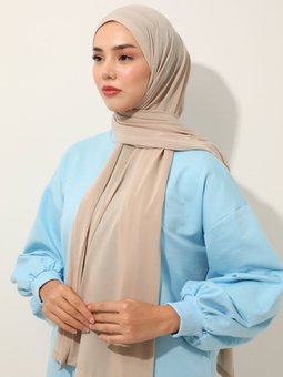 Sandy Jersey Bej Şal