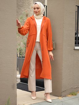 Kuş Gözü Detaylı Kiremit Kap