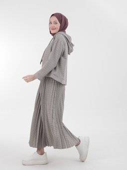 Armine Trend Ekose Desenli Spor İkili Takım Vizon 23kt623