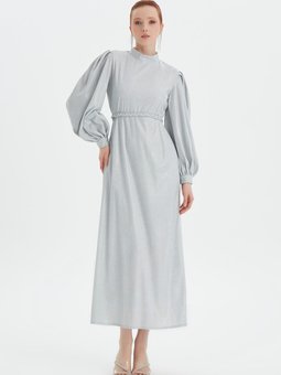 Gri Jesse Abiye Elbise