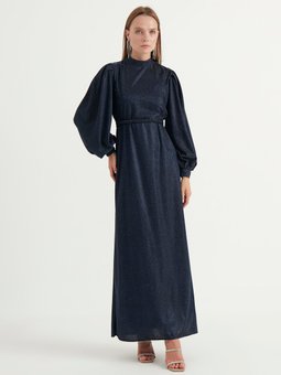 Lacivert Jesse Abiye Elbise