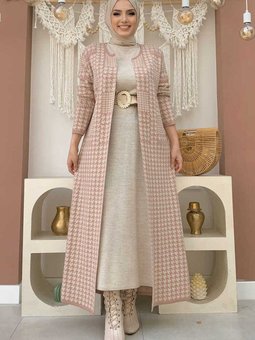 20143 Triko Hırka Pudra