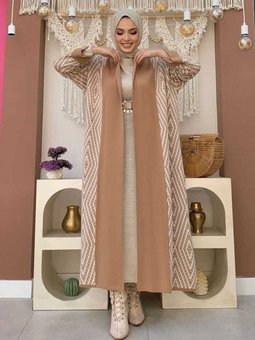 22232 Triko Hırka Taba