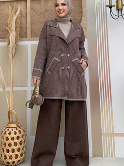 22234 Triko Hırka Vizon