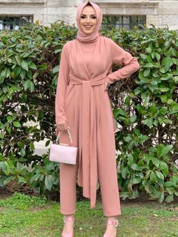 Bel Bağlama Detaylı Yarım Boğaz Detay Tulım 3672 Somon