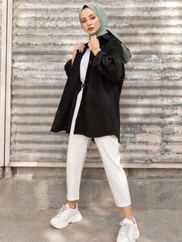 Çift Cepli Gabardin Gömlek