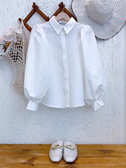 Klasik Yaka Crop Gömlek