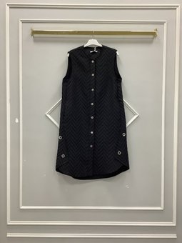 Desenli İnce Kapitone Yelek