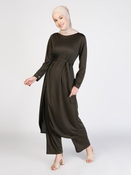 Tunik & Pantolon İkili Haki Takım