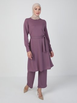 Tunik & Pantolon İkili Lila Takım