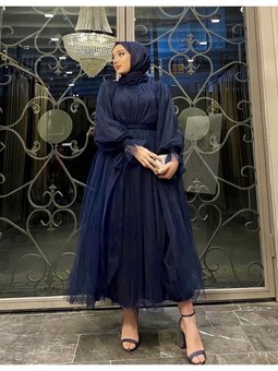 \ Tül Kabarık / Prenses Model Abiye Elbise