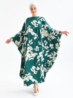 Desenli Yeşil Ferace