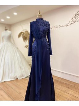 Miray Abiye Elbise Lacivert