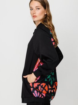 Arkası Organze Ceket Pantolon Takımı Siyah