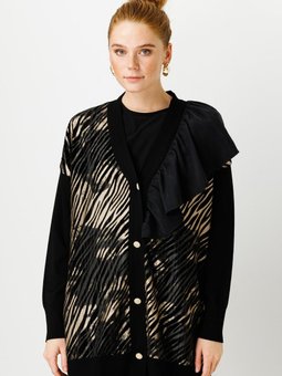 Triko Detaylı Hırka