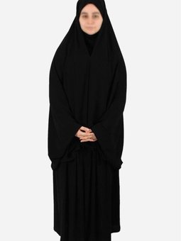 Çarşaf Gizli Peçeli Tek Parça Ipek