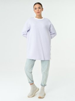 Çıtçıt Detaylı Lila Tunik