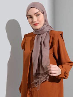 Paşmina Sütlü Kahve Şal