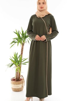 Haki Yandan Bağlamalı Namaz Elbisesi