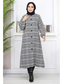 Düğmeli Şanel Siyah Kap