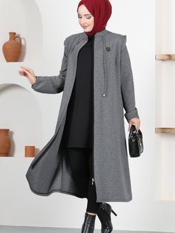 Fermuarlı Kap Msl9044 Gri