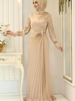 Dilber Abiye Elbise Gold