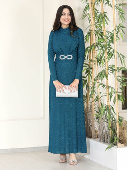 Sude Petrol Abiye Elbise