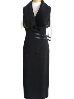 Kürk Ve Taş Detaylı Çelik Örme Yelek