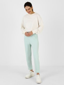 Beli Lastikli Mint Yeşili Pantolon