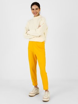 Beli Lastikli Turuncu Pantolon