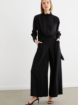 Siyah Monica Krep Tulum