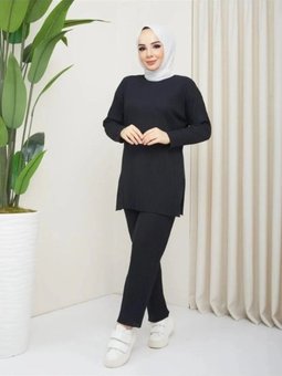 Fitilli Kaşkorse Uzun Kol Bluz Pantolon Alt Üst Takım