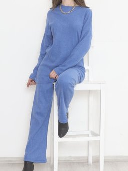 İkili Takım Saks Mavisi