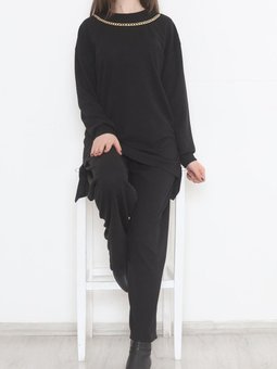 Zincirli Takım Siyah