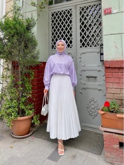 Piliseli Tesettür Etek