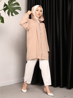 Fermuarlı Aerobin Taş Hırka