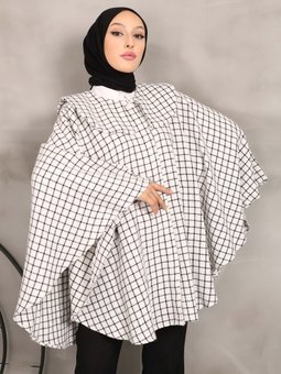 Kelebek Şanel Ekru Panço