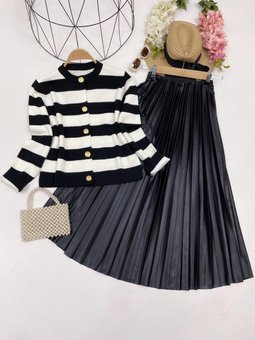 Kadın Triko Etek Takım