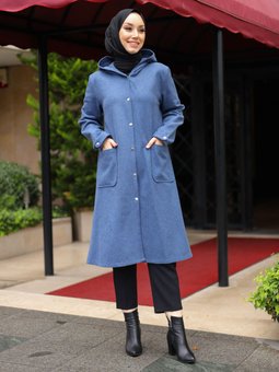 Kaşe Dark İndigo Kap